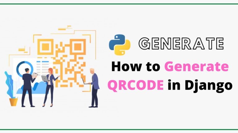 How to generate QRCODE in Django