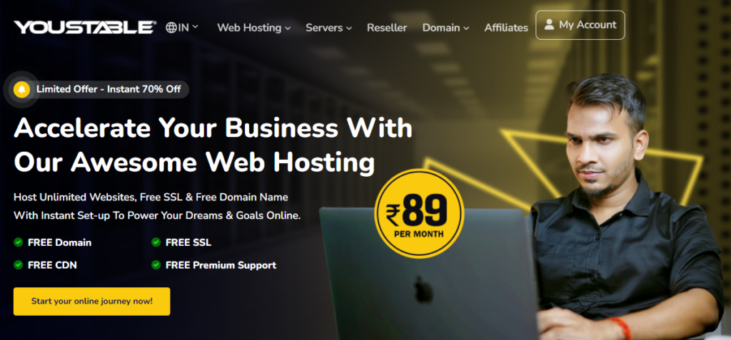 cheap web hosting plans YouStable