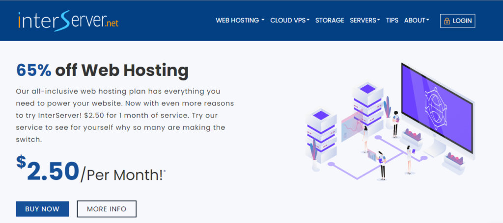 cheap web hosting plans InterServer