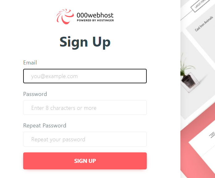 000webhost signup free account