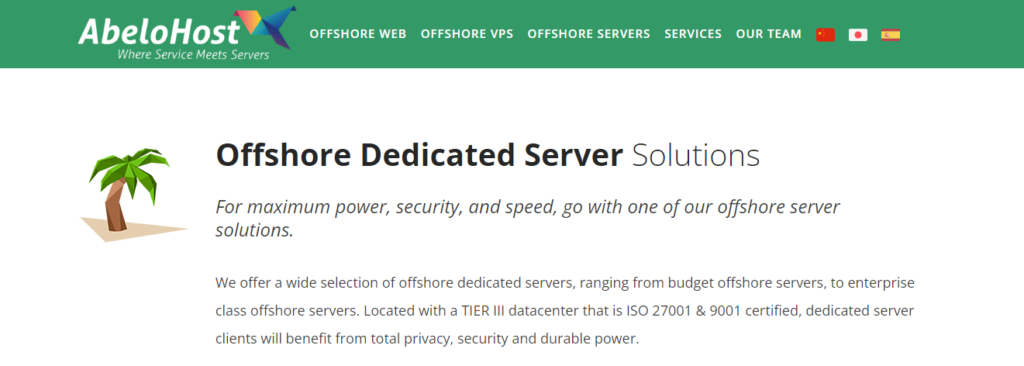 AbeloHost offshore hosting solutions