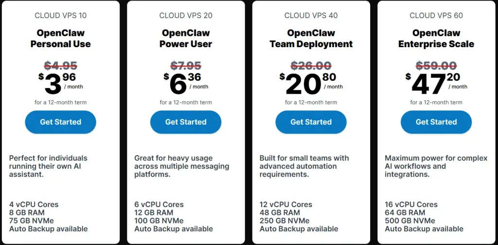 Contabo OpenClaw VPS Hosting Plans & Pricing