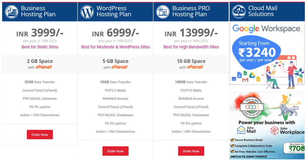 Best Web Hosting in Hyderabad