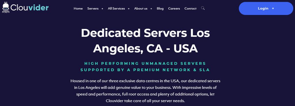 Clouvider Dedicated Server in Los Angeles