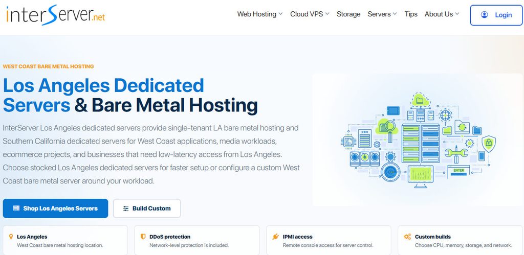 InterServer Dedicated Server in Los Angeles