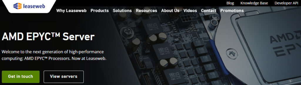 LeaseWeb AMD Dedicated Server