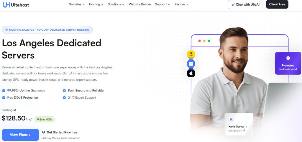 Ultahost Dedicated Server in Los Angeles