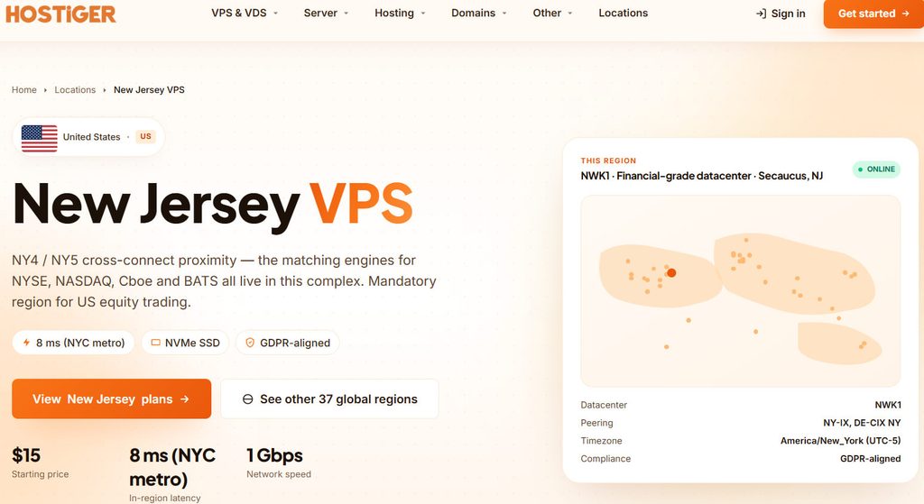 Hostinger VPS Hosting in New Jersey